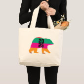 2025 Bold Kleurrijke lijnen Grote Tote Bag (Voorkant (product))