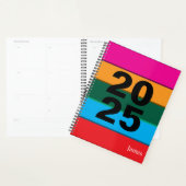 2025 Bold Kleurrijke lijnen Planner (Display)