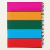 2025 Bold Kleurrijke lijnen Planner (Achterkant)