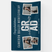 2025 Bold Silver AFSTUDEERDER 4 Foto Afstudeerfees Spandoek (Verticaal)