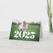 2025 Bold Typography Horizontale foto Nieuwjaar Feestdagen Kaart (Voorkant)