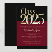 2025 Bourgondië en gouden Afstudeerder Kaart (Voorkant / Achterkant)