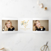 2025 Bow Afstuderen Multi Photo Drieluik Aankondiging (Binnen)