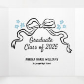 2025 Bow Afstuderen Multi Photo Drieluik Aankondiging (Binnenkant midden)