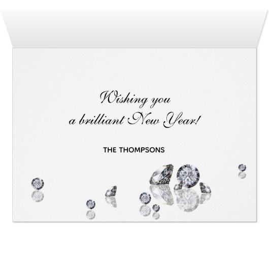 2025 Brilliant Diamonds Luxe Nieuwjaar (Binenzijde Horizontaal (Onderkant))