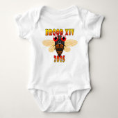 2025 Brood XIV Cicadas One-Piece outfit, versie 2 Romper (Voorkant)