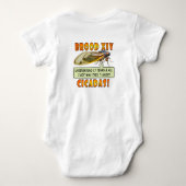 2025 Brood XIV Cicadas One-Piece outfit, versie 2 Romper (Achterkant)