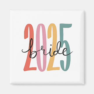 2025 Bruid bruiloft aankondiging huwelijk Magneet