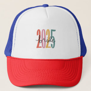 2025 Bruid bruiloft aankondiging huwelijk Trucker Pet