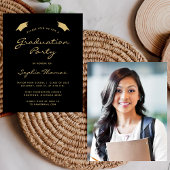 2025 Budget Modern Black Gold Graduation Party