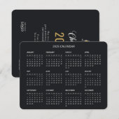 2025 Business Logo Corporate Calendar Feestdagenkaart (Voorkant / Achterkant)