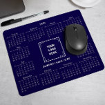 2025 CALENDAR CORPORATE BUSINESS LOGO BLAUW MUISMAT<br><div class="desc">Ontwerp uw eigen aangepaste 2025 kalender muismat met uw bedrijf logo. Het is een perfecte promotionele weggeefactie of bedrijfscadeau voor klanten, leveranciers, werknemers en andere gewaardeerde personen. De kalender wordt elegant weergegeven met een geavanceerd serif-lettertype, wat zorgt voor duidelijkheid en professionaliteit, terwijl de lay-out alle 12 maanden in één oogopslag...</div>