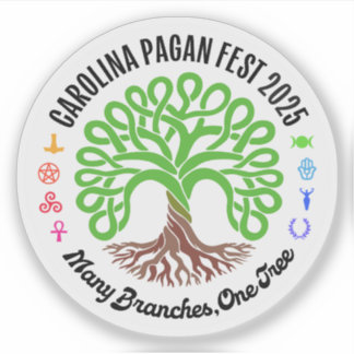 2025 Carolina Pagan Fest Sticker Transparant