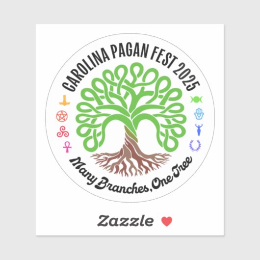 2025 Carolina Pagan Fest Vinyl Sticker (Vel)