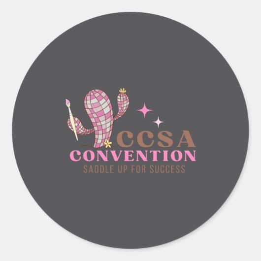 2025 Ccsa Convention Ronde Sticker (Voorkant)