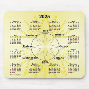 2025 Celtic Wheel of the Year Calendar by Janz Muismat