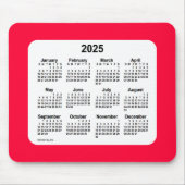 2025 Cherry Red Calendar van Janz Muismat (Voorkant)