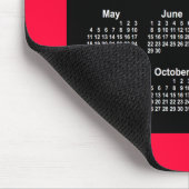 2025 Cherry Red Neon Calendar van Janz Muismat (Hoek)