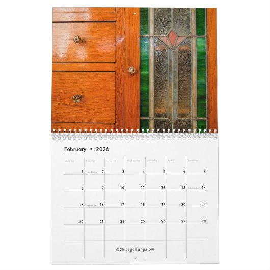 2025 Chicago Bungalow Association Kalender (Feb 2026)