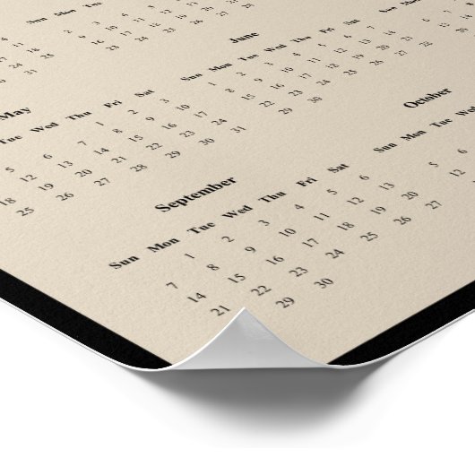 2025 Chihuahua Wandkalender Poster (Hoek)