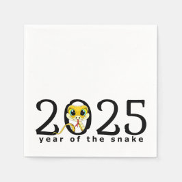 2025 Chinees Nieuwjaar Cartoon Snake Napkins Servet