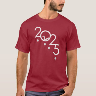 2025 Chinees Nieuwjaar Origami Slang T-shirt