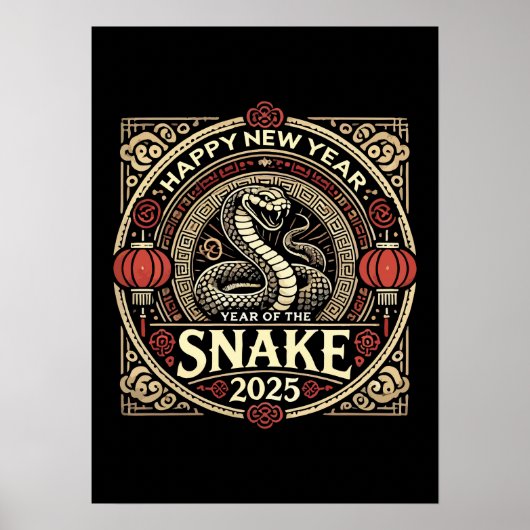 2025, Chinees Nieuwjaar,  Poster (Voorkant)