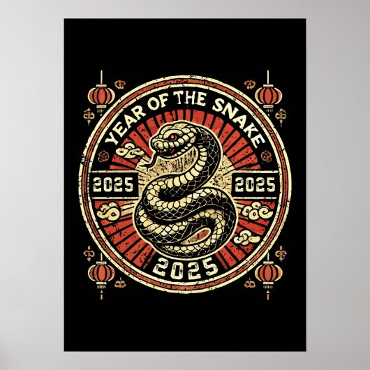 2025, Chinees Nieuwjaar,  Poster (Voorkant)