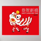 2025 Chinees Nieuwjaar Poster, CNY Decor Poster (Voorkant)