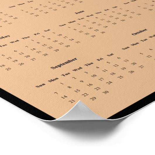 2025 Chipmunk Wandkalender Poster (Hoek)