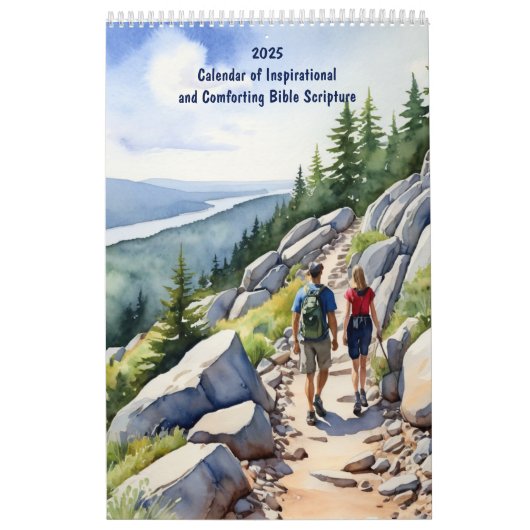 2025 Christelijke Bijbelverzen Inspirerend Kalender (Hoes)