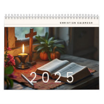 2025 Christelijke reflectiemuur kalender 11" x 8,5