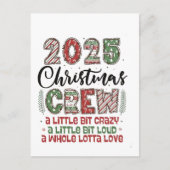 2025 Christmas Crew Family Matching Outfit Xmas  Uitnodiging Briefkaart (Voorkant)