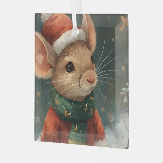 2025 Christmas Mouse Ornament (Voorkant links)