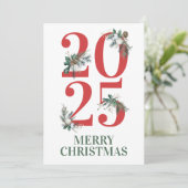 2025 Christmas Photo Card Kaart (Staand voorkant)