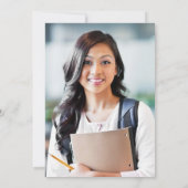 2025 Classic Modern Verbrand Sinaasappel Afstudeer Kaart (Achterkant)