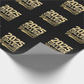 2025 College Afstuderen Afstuderen Senior School Cadeaupapier (Hoek)