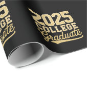 2025 College Afstuderen Afstuderen Senior School Cadeaupapier (Rol Hoek)