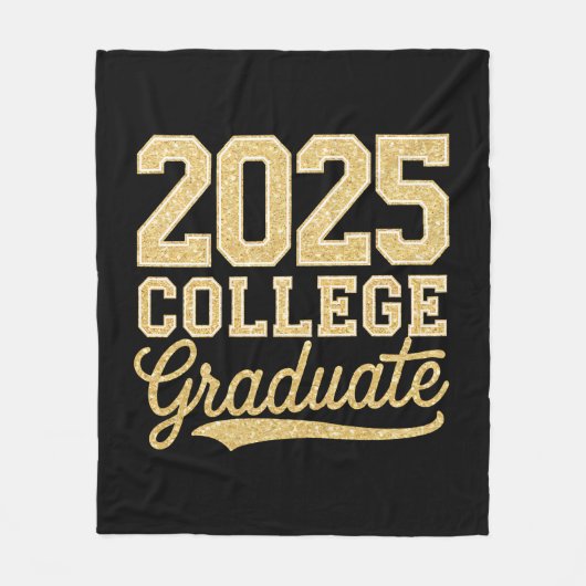 2025 College Afstuderen Afstuderen Senior School Fleece Deken (Voorkant)