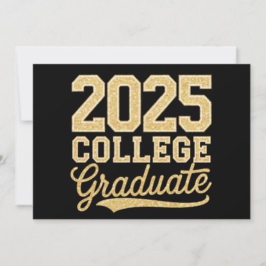 2025 College Afstuderen Afstuderen Senior School Kaart (Voorkant)