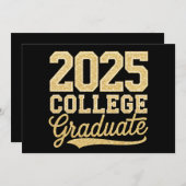 2025 College Afstuderen Afstuderen Senior School Kaart (Voorkant / Achterkant)