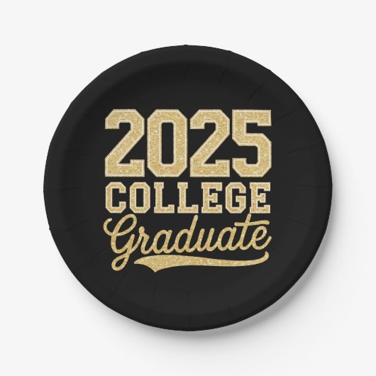 2025 College Afstuderen Afstuderen Senior School Papieren Bordje (Voorkant)