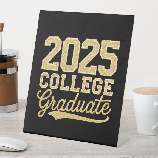 2025 College Afstuderen Afstuderen Senior School Reclamebord Met Voetstuk (Insitu)