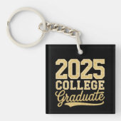 2025 College Afstuderen Afstuderen Senior School Sleutelhanger (Voorkant)