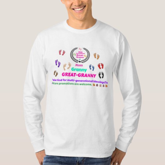 2025  Commemorative Great-Granny Tee T-shirt (Voorkant)