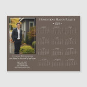 2025 Corporate magnetische fotokalender - Bruin (Voorkant)