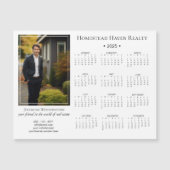 2025 Corporate Magnetische Fotokalender - Wit (Voorkant)