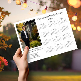 2025 Corporate Magnetische Fotokalender - Wit