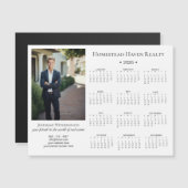 2025 Corporate Magnetische Fotokalender - Wit (Voorkant / Achterkant)