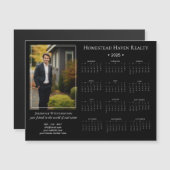 2025 Corporate Magnetische Fotokalender - Zwart (Voorkant / Achterkant)